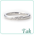 結婚指輪Tak